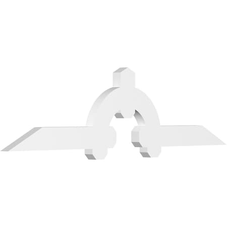 Ekena Millwork Ericson Architectural Grade PVC Gable Bracket, 60"W x 15"H x 2"D x 4"F, 6/12 Pitch GBP060X15X0204ERI00